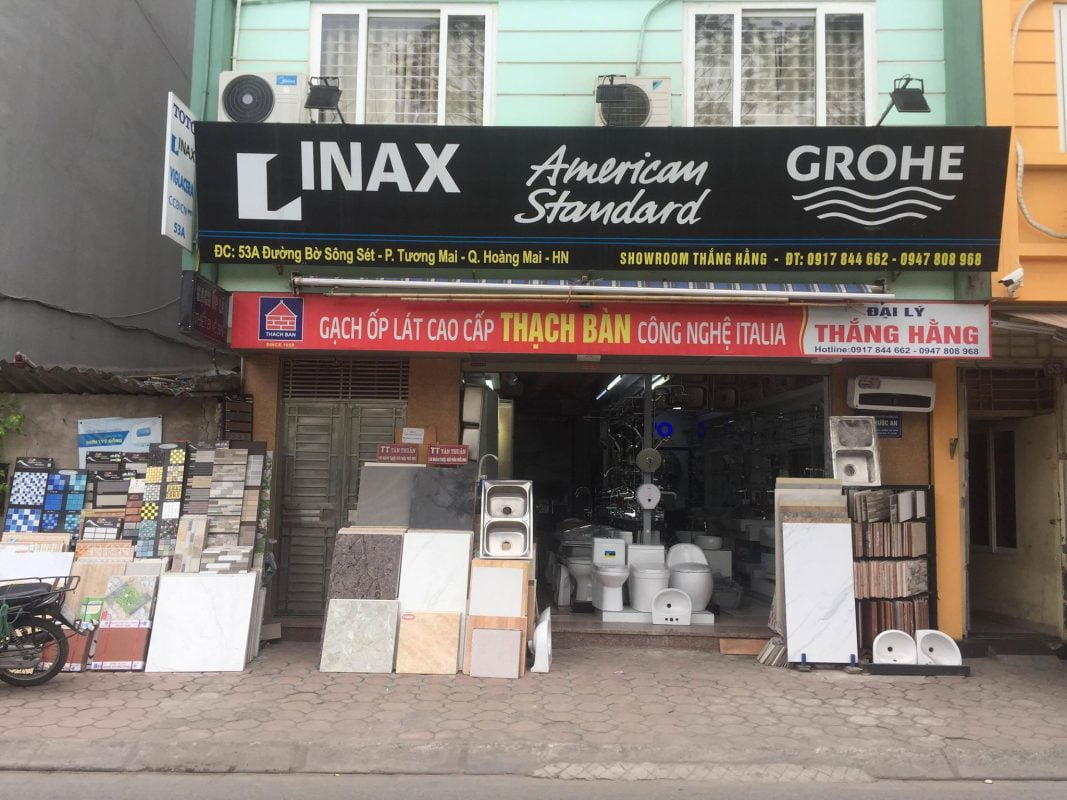 Cửa hàng bán thiết bị vệ sinh tại quận Hoàng Mai 0961346399